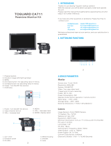 TOGUARD Backup Camera Kit, 7’’ LCD Rear View Monitor User manual