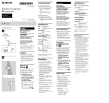 Sony ECMCS3 User manual