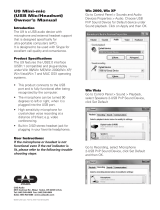 CAD Audio AMS-U9 User manual