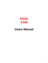 Posh Mobile S240 User manual