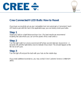CREE Bulb BA19-08027OMF-12CE26-1C100 User manual