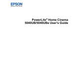 Epson PowerLite Home Cinema 5040UBe User manual