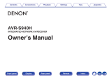 Denon AVR-S940H User manual