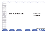 Marantz AV8805 User manual