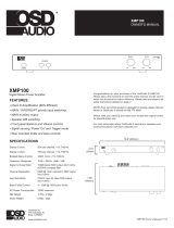 OSD Audio XMP100 2x Channel 150W Each Channel Owner's manual