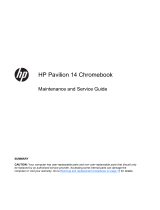 HP (Hewlett-Packard) Pavilion 14-c025us Chromebook User manual