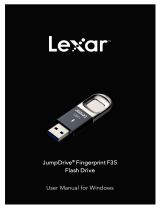 Lexar JumpDrive Fingerprint F35 User manual