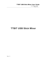 ASICMiner TTBIT Bitcoin SHA256 USB Stick Miner User guide