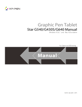 XP-Pen XP-Pen StarG640 6x4 Inch Ultrathin Tablet Drawing Tablet Digital Graphics Tablet User manual