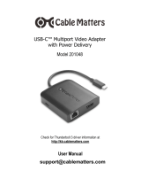 Cable Matters 201048-BLK User manual