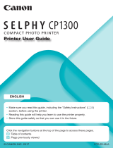 Canon SELPHY CP1300 User guide