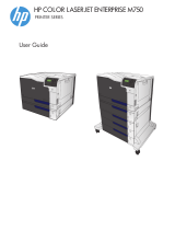 HP Color LaserJet Enterprise M750 Printer series User manual