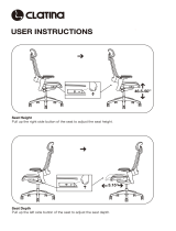 CLATINA Ergonomic High Swivel Executive Chair User manual
