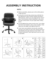 SeatingplusMid-Back Computer Task Office Chair, Ergonomic Lumbar Support Leather Desk Chair