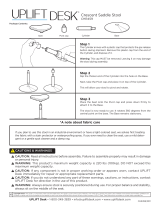 UPLIFT Desk - Crescent Saddle Stool (Turquoise) User manual