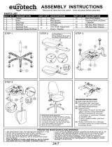 Eurotech Seating 24/7-BLKDOVE Installation guide
