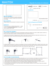 MAXTEKCombination White Board & Bulletin Cork Board 24 x 18 Whiteboard Magnetic, Combo Dry Erase Board
