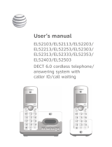 AT&T EL52313 User manual