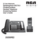 RCA 25255RE2 - ViSYS Cordless Phone Base Station User manual