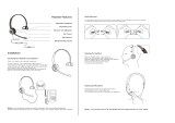 IPDIPH-165 Binaural NC, Corded Headset for Call Center,Office and Landline Phones w U10P Bottom Cable w RJ9 Jack Works