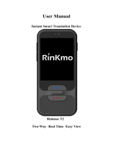 RINKMO Rinkmo Translator Device, Portable Language Translation Device User manual