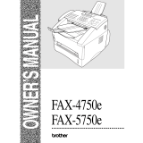 Brother FAX-4750e User manual