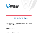 WW WOHLER RM-3270W-3G2 – Dual screen 7″ LCD rack monitor User manual