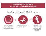 JD Jack N'DrillJack N’ Drill 2-Pack Toilet Paper Holder in Modern Classic Black Finish