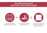 JD Jack N'Drill Jack N’ Drill Toilet Paper Holder 1 Pack User guide
