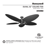 Honeywell Ceiling Fans PALM ISLAND User manual