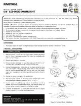 Parmida LED Technologies 5/6" LED Disk Light User manual