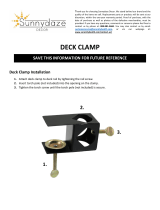 Sunnydaze Decor Sunnydaze Deck Clamp for Outdoor Torches, Set of 4 User guide