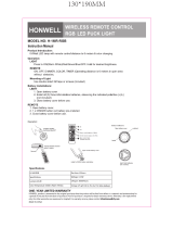 HONWELL Push Light RGB Lights Puck Lights User manual