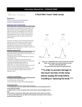 Simple Designs Home LT2014-WHT-2PK User manual