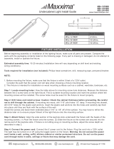 Maxxima 12 in. LED Under Cabinet Light, 600 Lumens, Warm White 3000K, White, On/Off Switch, Plug in, Energy Star Installation guide