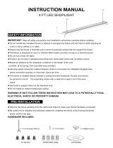 ANTLUXLinkable LED Garage Shop Lights 4ft 4800lm, 40W 5000K Daylight, Plug and Play, No Spot Dot, No Glare, ETL Certified, Durable Fixture