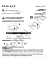 GetInLight 11 Inch Flush Mount LED Ceiling Light Installation guide