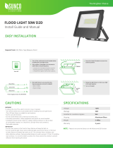 Sunco Lighting 2 Pack 50W LED Flood Light, 250W HID Equivalent, 5000K Daylight, 5000 LM, Outdoor Security Light, IP65 Waterproof, Dusk-to-Dawn Photocell Sensor, Rotatable Bracket - ETL Installation guide