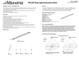 Maxxima 4 ft. Utility LED Motion Sensor Shop Light Fixture, 40 Watt, Linkable, Clear Lens 5000K Daylight 4600 Lumens, Plug in, Hardware Included, LED Garage Light Energy Star Installation guide