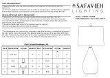 Safavieh Lighting LIT4502B-SET2 User manual