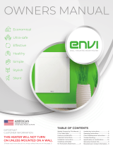Envi High-Efficiency Whole Room 120v Plug-In Electric Panel Wall Heater - 2nd Generation User manual