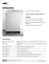 Summit SPR627OS-in Stainless Steel User guide