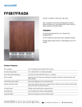 Summit FF6BI7FRADA: Commercially approved, ADA compliant built-in undercounter all-refrigerator User guide