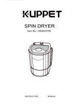 KUPPET2020 latest upgrade Spin Dryer 1500 RPM 110V 17.6lbs（Can only be dried, not washed）