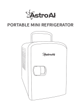 AstroAI Mini Fridge 4 Liter/6 Can AC/DC Portable Thermoelectric Cooler and Warmer for Skincare, Breast Milk, Foods, Medications, Home and Travel (White) User manual