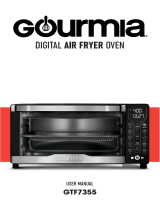 Gourmia GTF7355 12-in-1 Multi-function Digital Air Fryer Oven - 12 Cooking Presets - Dehydrate Mode - Fry Basket, Oven Rack, Baking Pan & Crumb Tray, Included   Recipe Book User manual