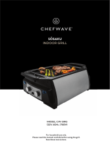 ChefWaveSmokeless Indoor Electric Grill & Rotisserie – 5 in 1 Non-Stick Tabletop Kitchen BBQ Grill