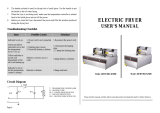 WeChef 6L 2500W Countertop Electric Deep Fryer User manual