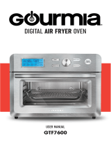 Gourmia GTF7600 16-in-1 Multi-function, Digital Stainless Steel Air Fryer Oven - 16 Cooking Presets   Convection Mode - Fry Basket, Oven Rack, Baking Pan & Crumb Tray - Includes Recipe Book User manual