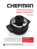 Chefman Perfect Pour Volcano Belgian Waffle Maker User guide